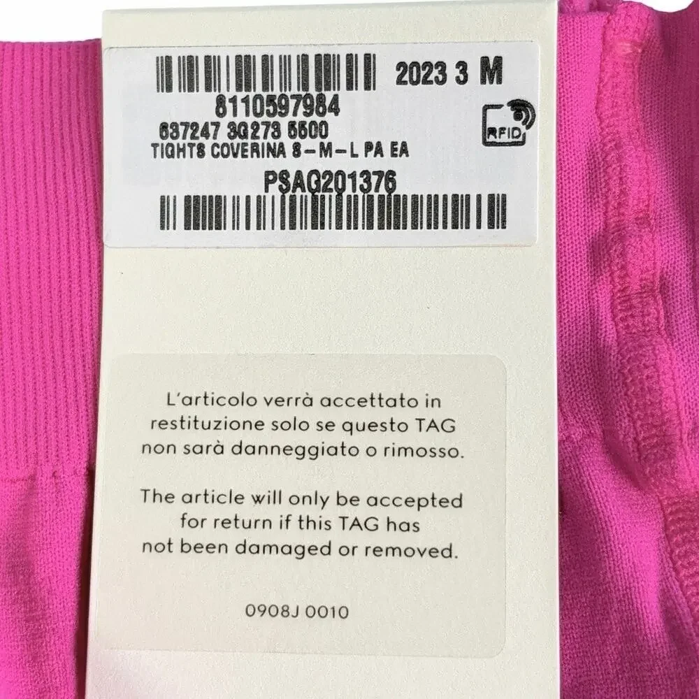 Gucci Coverina GG Tights Magenta Pink Hosiery Women's Size Medium New with Tags